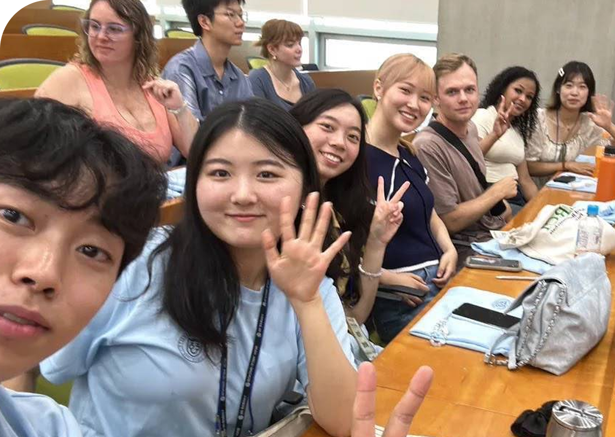 海外留学した卒業生のイメージ