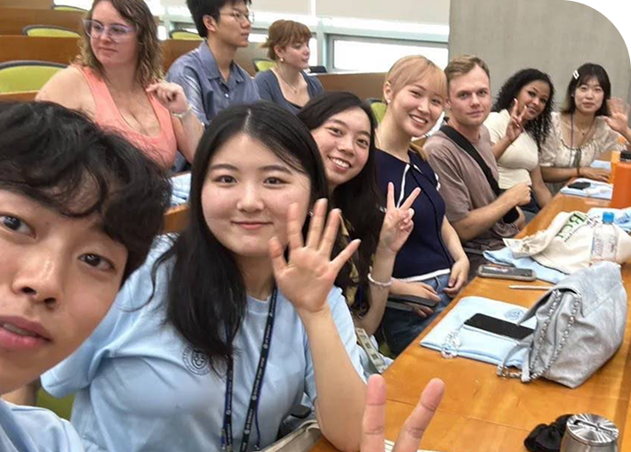 海外留学した卒業生のイメージ