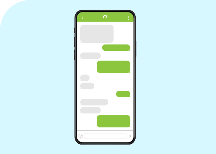 LINEによる添削イメージ